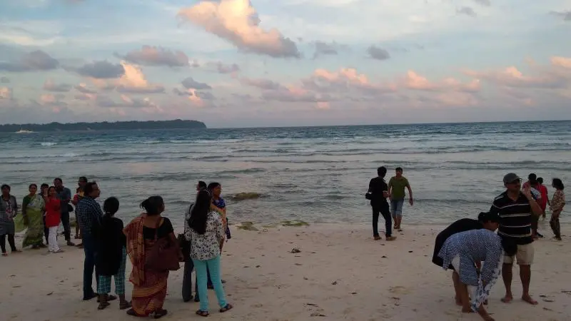 lakshmanpur beach sunset