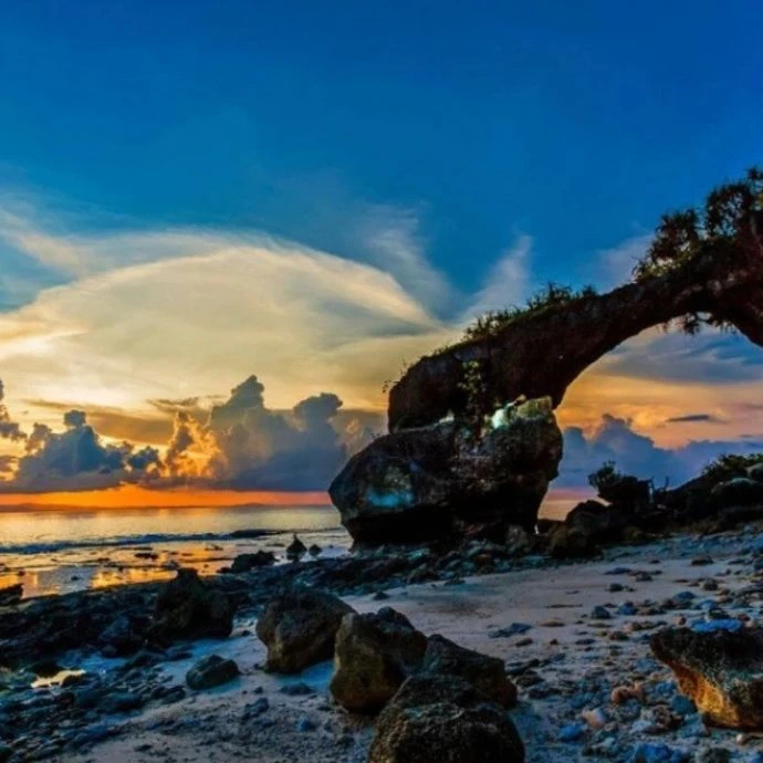 Lakshmanpur Beach view arranged by Gateway of Andaman travel agency